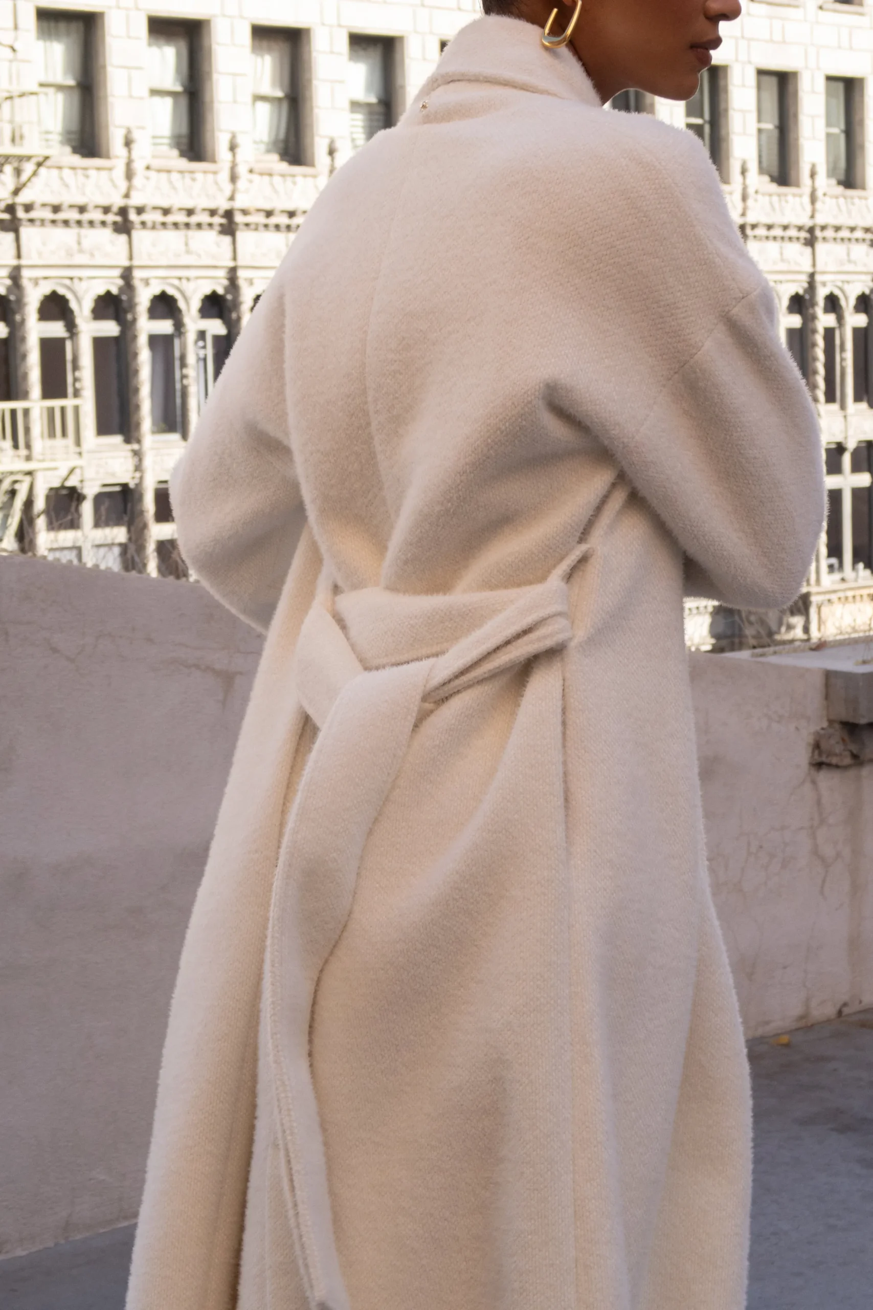 JLUXLABEL Ivory Jonah Coat