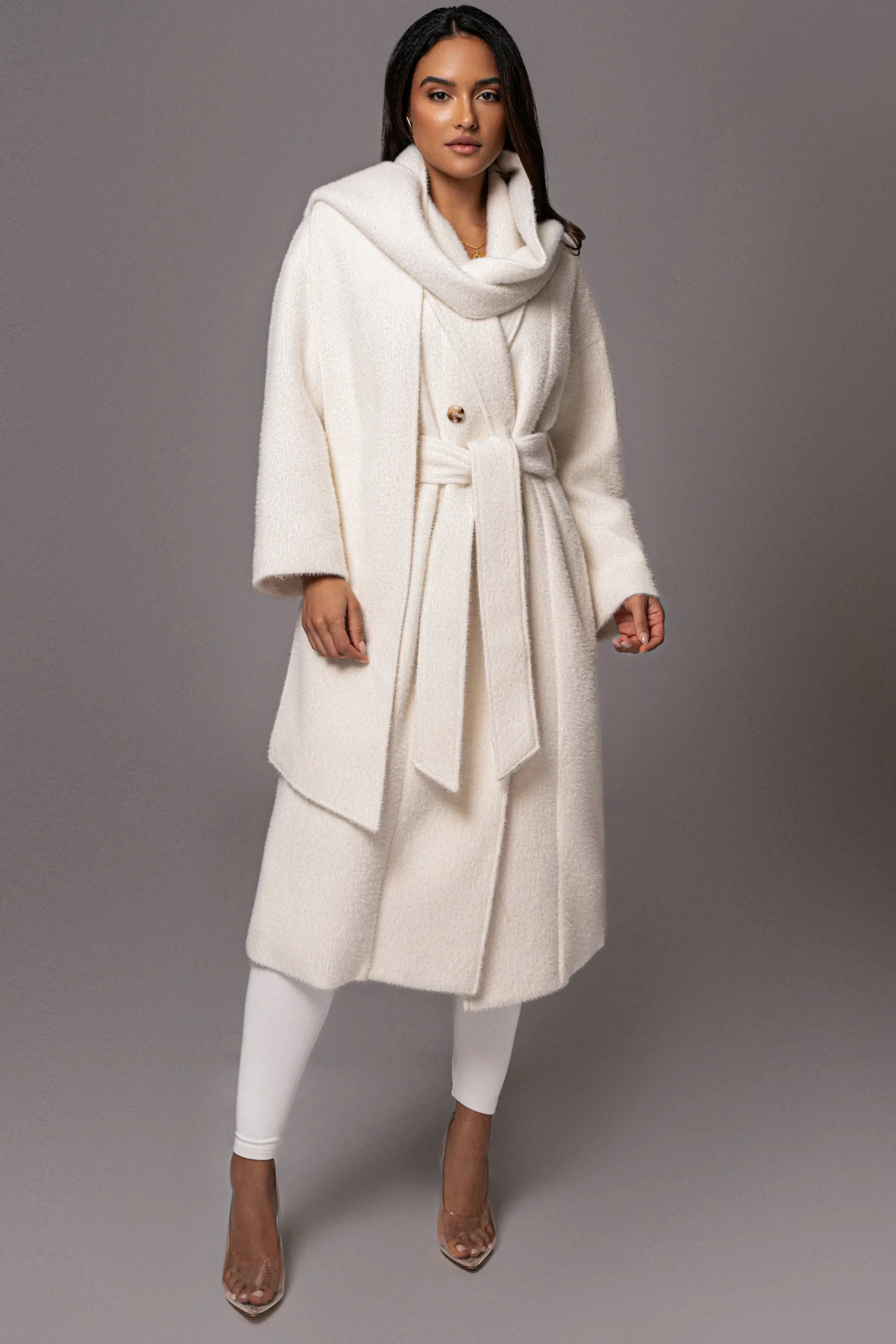 JLUXLABEL Ivory Jonah Coat