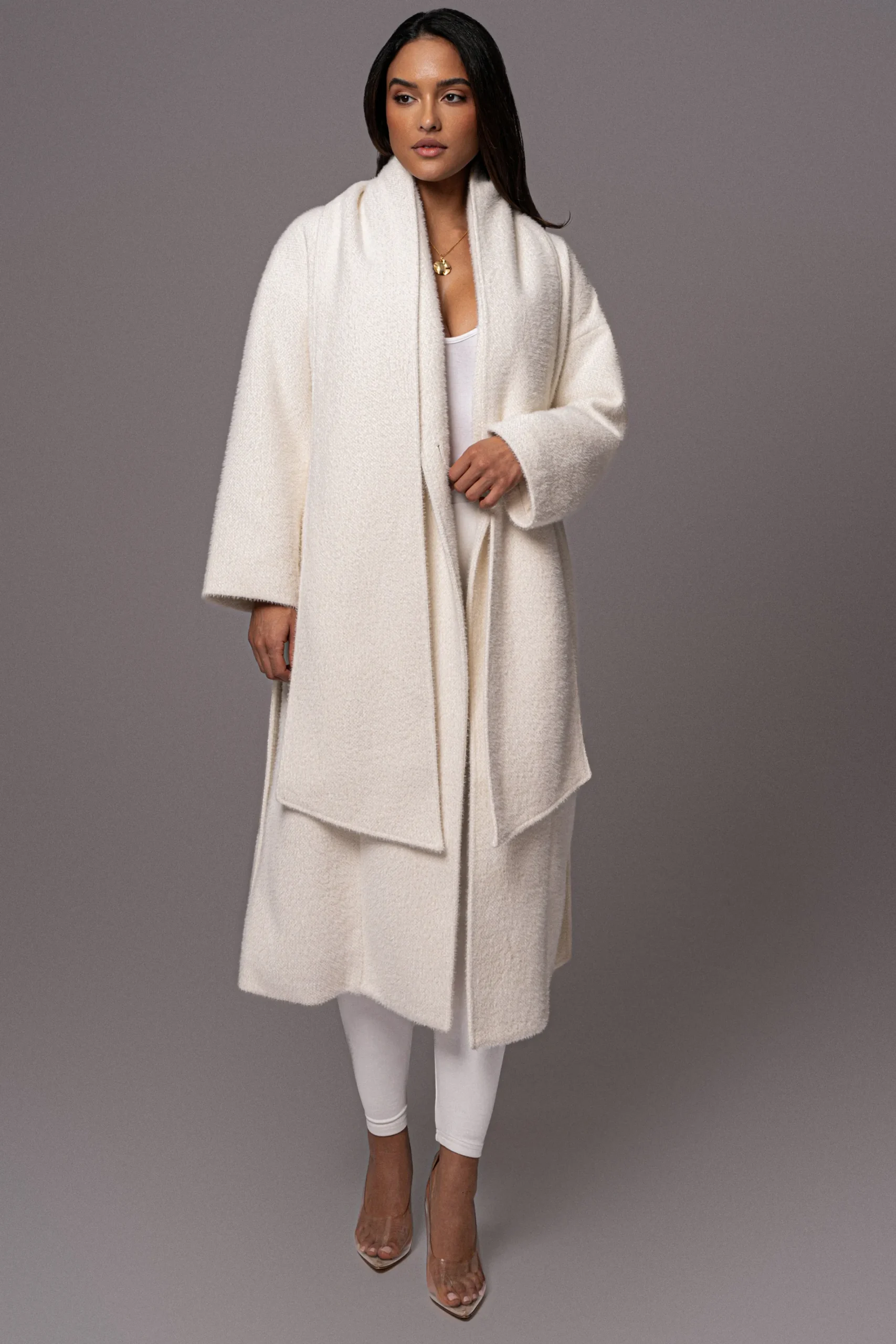 JLUXLABEL Ivory Jonah Coat