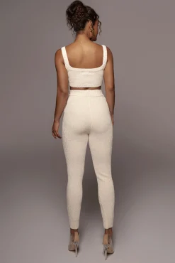 JLUXLABEL Ivory Juniper Chenille Sweater Pant
