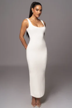 JLUXLABEL Ivory Karolina Knit Maxi Dress