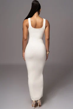 JLUXLABEL Ivory Karolina Knit Maxi Dress