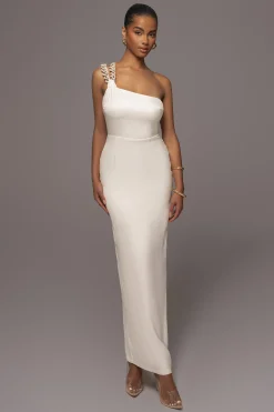 JLUXLABEL Ivory Luxury Living Maxi Dress
