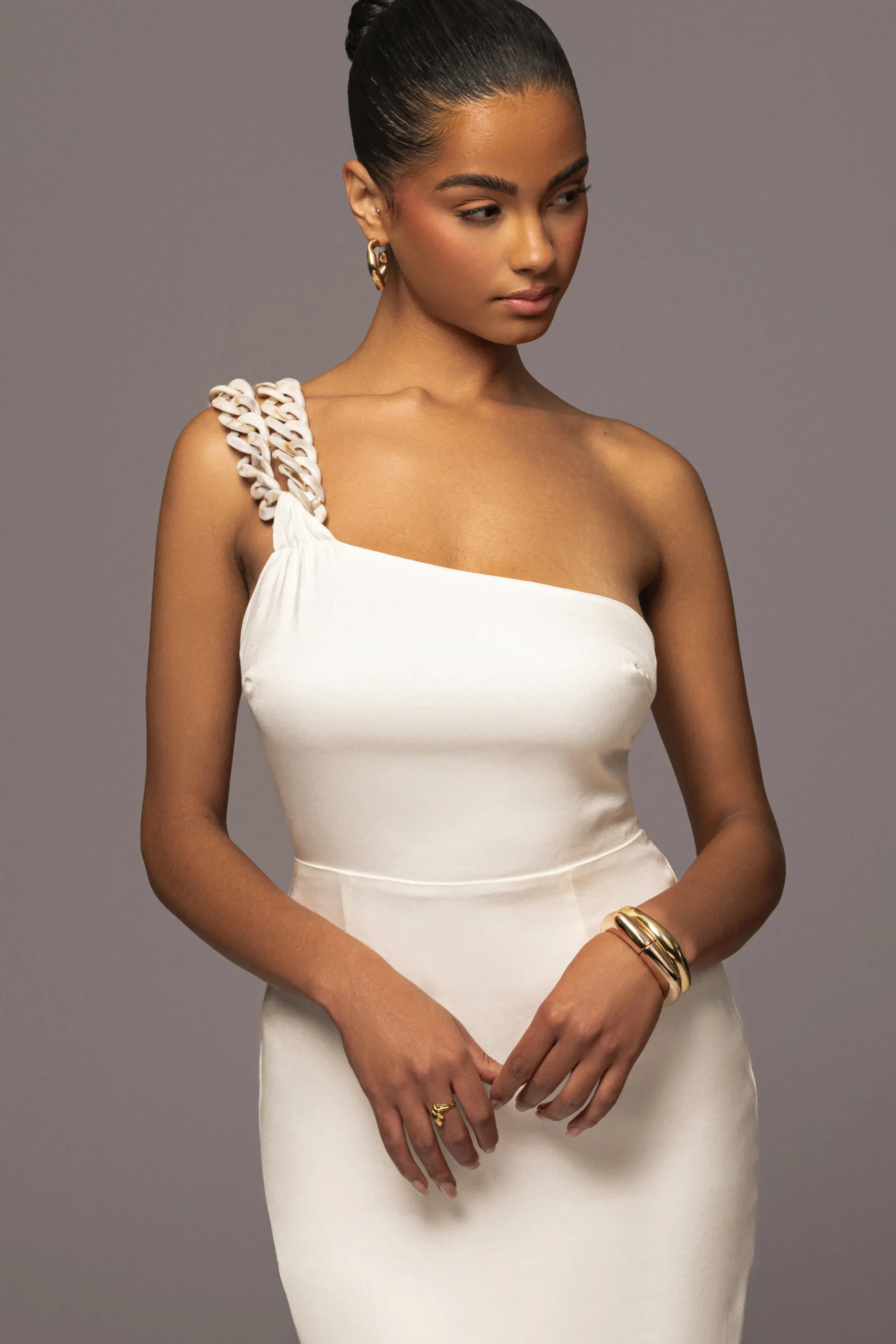 JLUXLABEL Ivory Luxury Living Maxi Dress