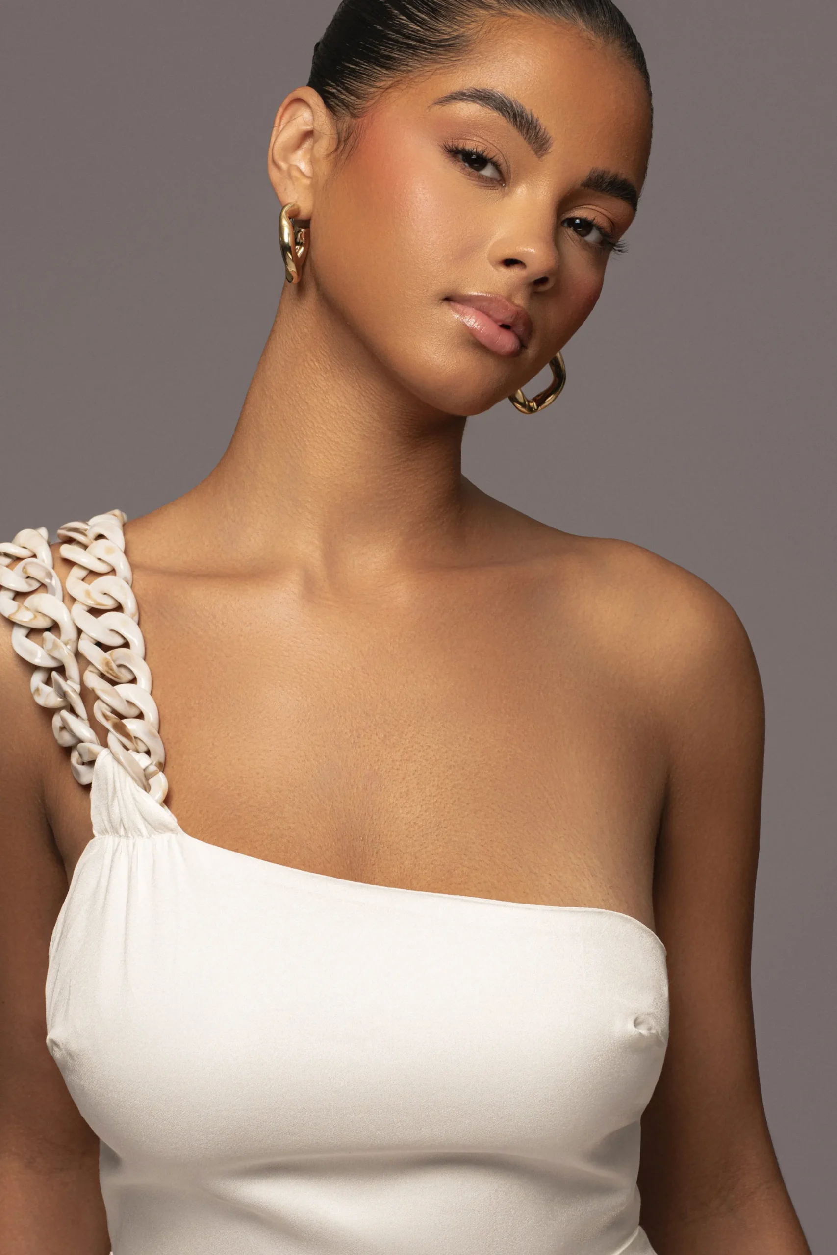 JLUXLABEL Ivory Luxury Living Maxi Dress