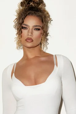 JLUXLABEL Ivory Made You Look Maxi Dress