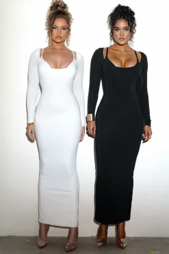 JLUXLABEL Ivory Made You Look Maxi Dress