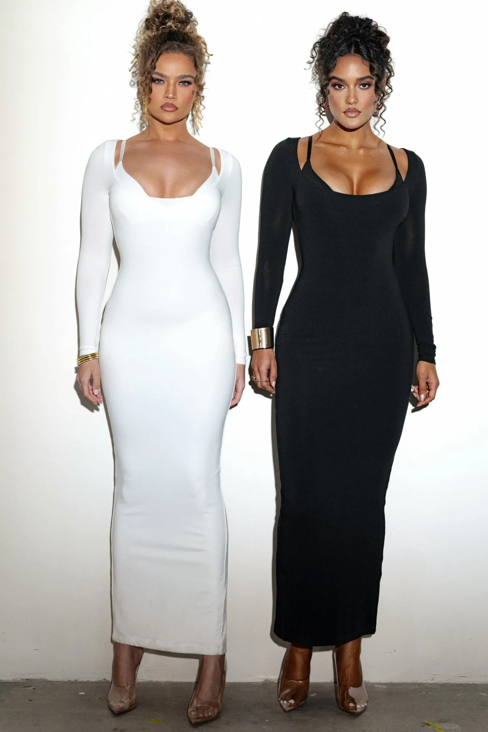 JLUXLABEL Ivory Made You Look Maxi Dress