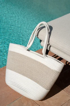 JLUXLABEL Ivory Mar De Luz Tote Bag