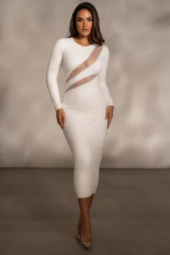 JLUXLABEL Ivory More To Love Maxi Dress