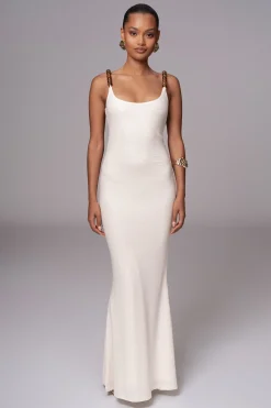 JLUXLABEL Ivory Nautical Escape Maxi Dress