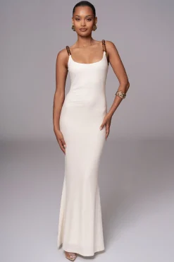 JLUXLABEL Ivory Nautical Escape Maxi Dress