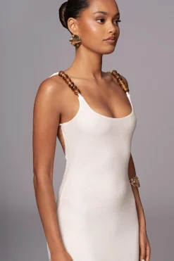 JLUXLABEL Ivory Nautical Escape Maxi Dress