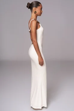JLUXLABEL Ivory Nautical Escape Maxi Dress