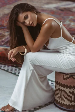 JLUXLABEL Ivory Nautical Escape Maxi Dress