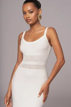JLUXLABEL Ivory Palm Springs Knit Maxi Dress