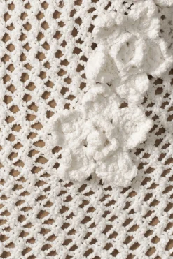 JLUXLABEL Ivory Paradise Crochet Maxi Dress