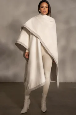 JLUXLABEL Ivory Park City Reversible Shawl