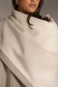 JLUXLABEL Ivory Park City Reversible Shawl