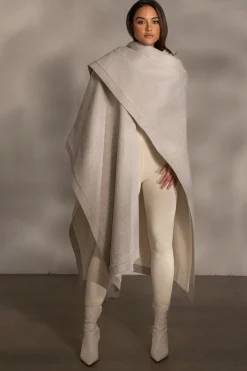 JLUXLABEL Ivory Park City Reversible Shawl