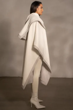 JLUXLABEL Ivory Park City Reversible Shawl