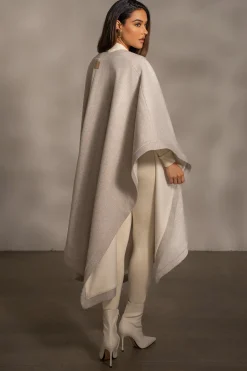 JLUXLABEL Ivory Park City Reversible Shawl