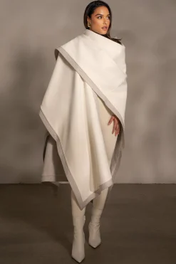 JLUXLABEL Ivory Park City Reversible Shawl