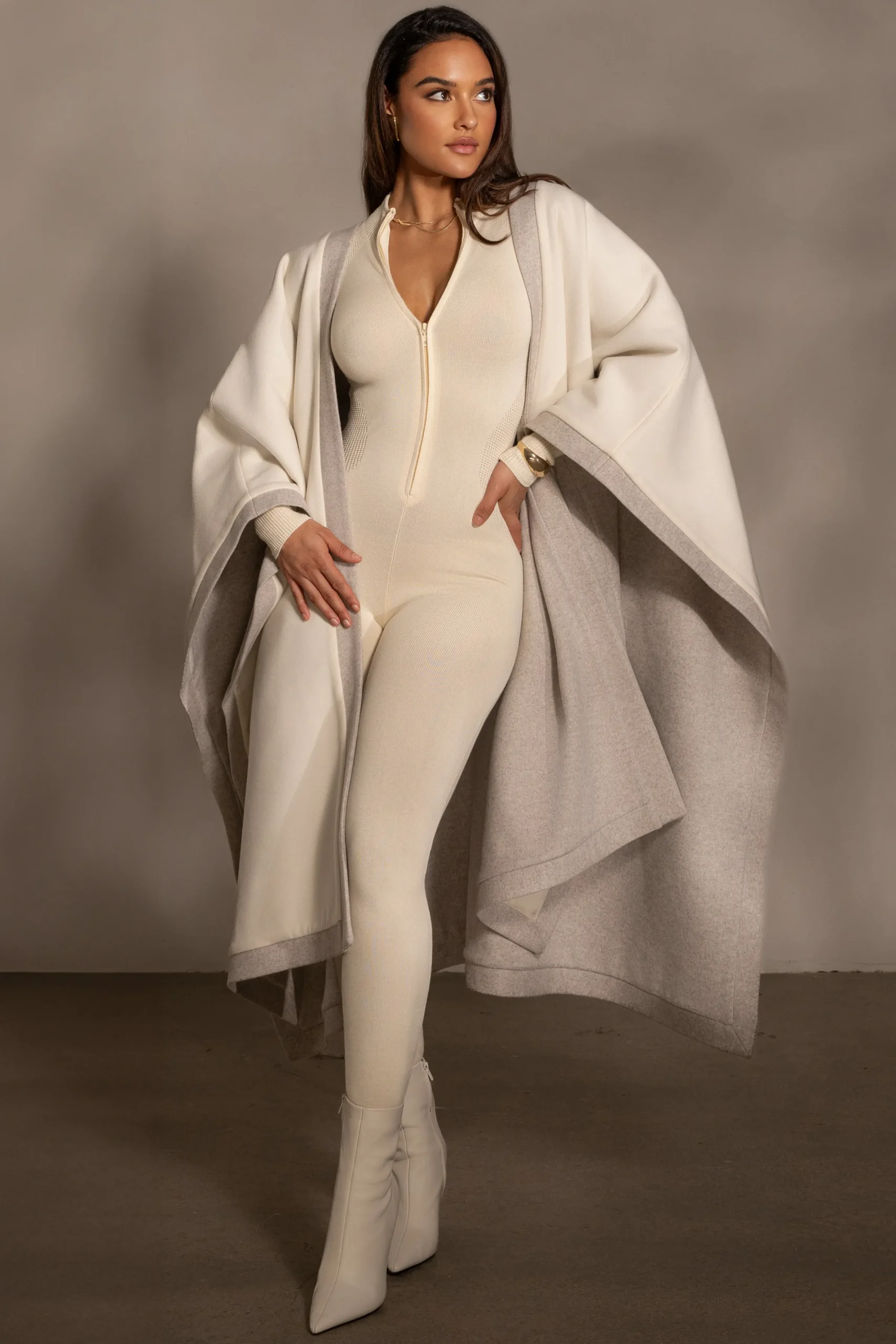 JLUXLABEL Ivory Park City Reversible Shawl