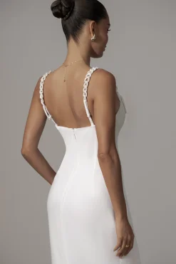 JLUXLABEL Ivory Secret Hideout Linen Dress