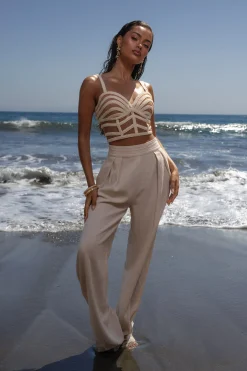 JLUXLABEL Ivory Serenity Bay Top