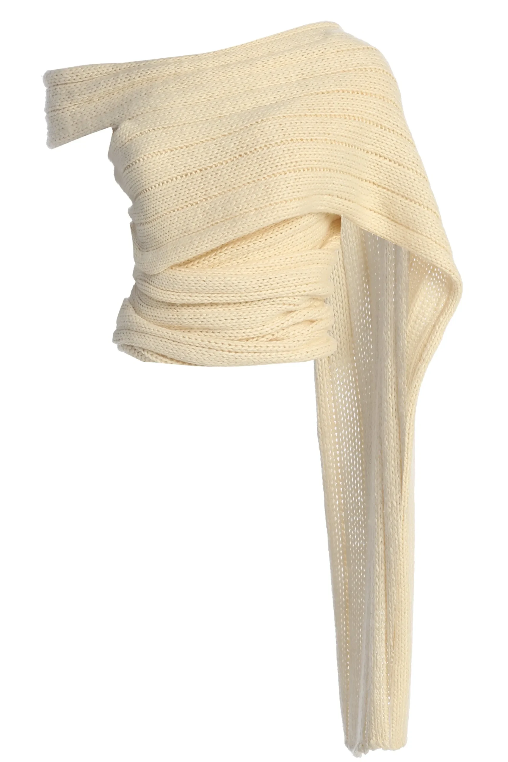 JLUXLABEL Ivory Soft Life Cable Knit Sweater Top