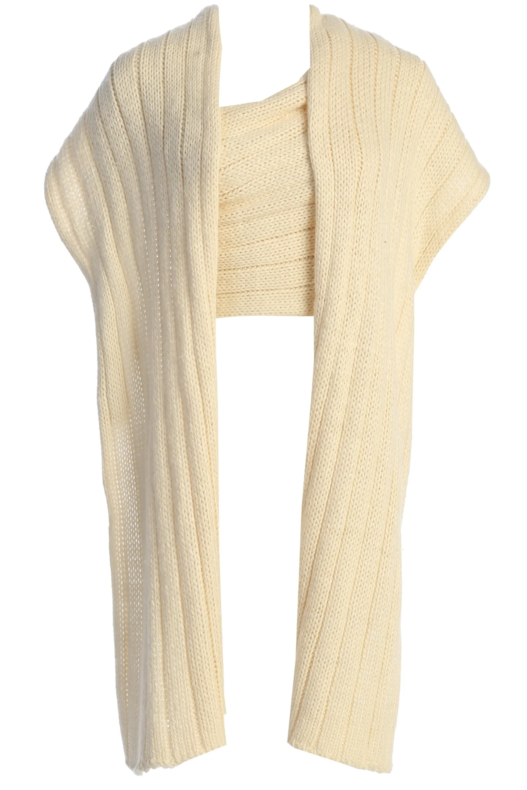 JLUXLABEL Ivory Soft Life Cable Knit Sweater Top