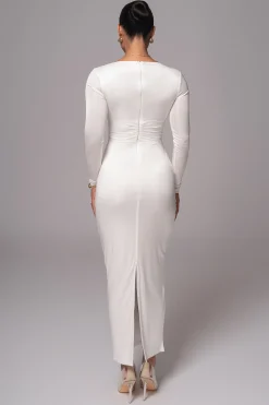 JLUXLABEL Ivory Soiree Cutout Maxi Dress