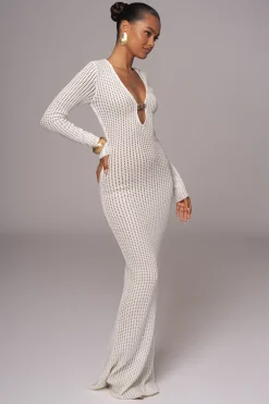 JLUXLABEL Ivory Sol Sweater Knit Dress