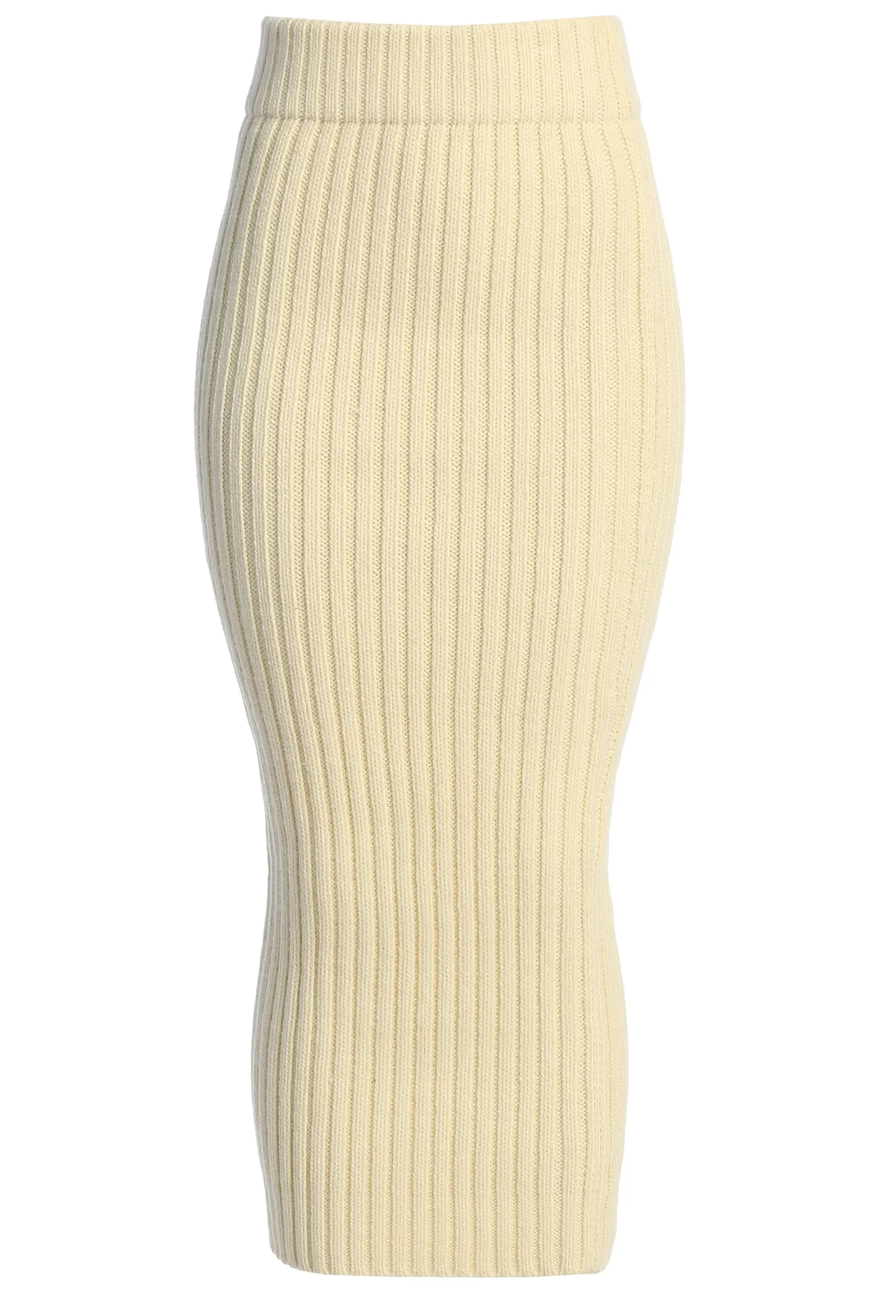 JLUXLABEL Ivory Take Me Home Ribbed Skirt