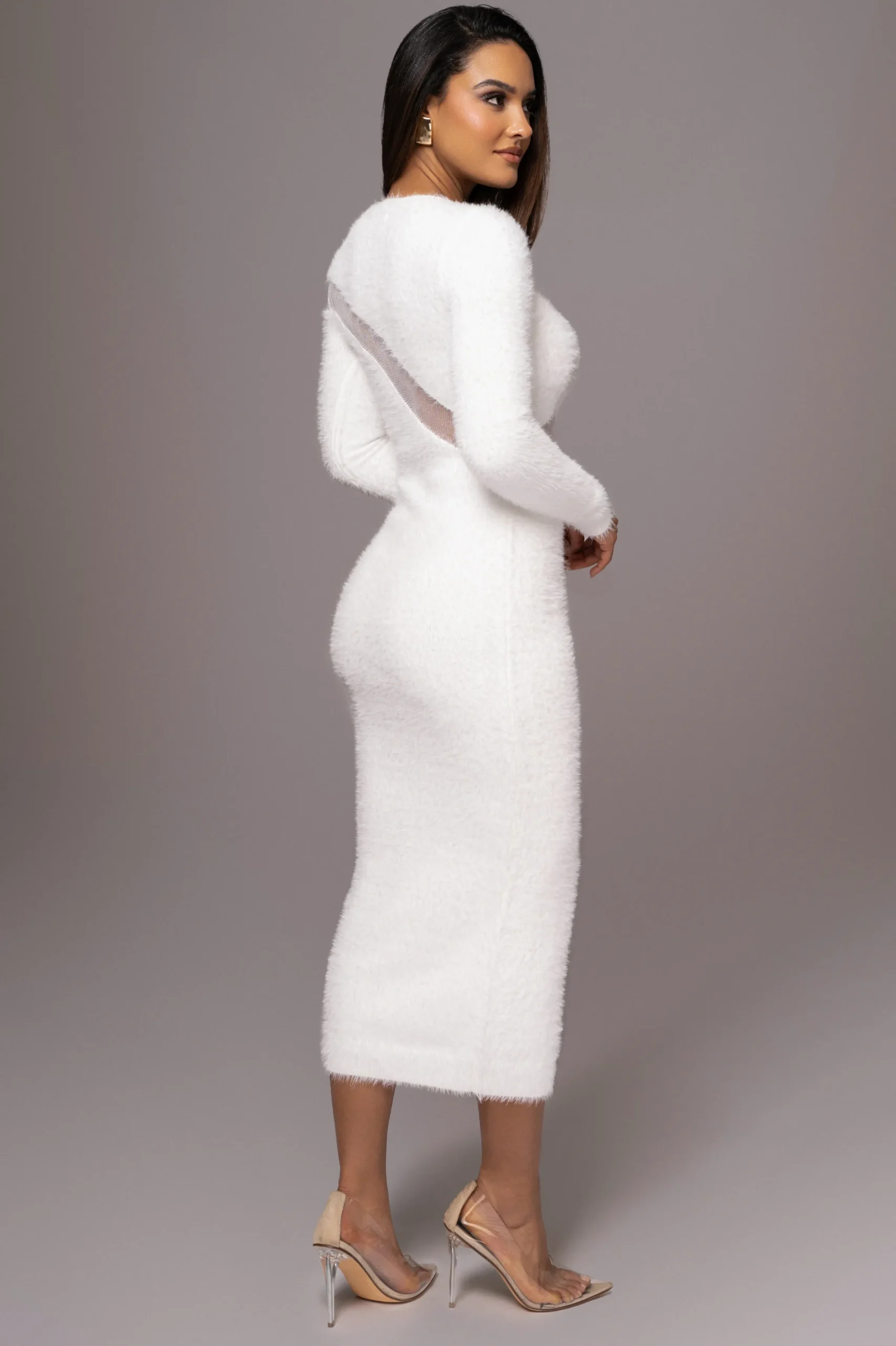 JLUXLABEL Ivory Toni Knit Maxi Dress