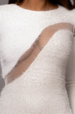 JLUXLABEL Ivory Toni Knit Maxi Dress