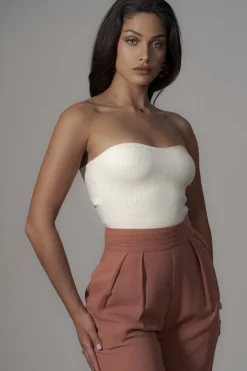 JLUXLABEL Ivory Tropic Oasis Top