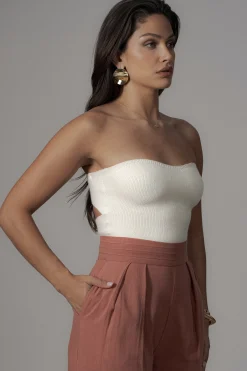 JLUXLABEL Ivory Tropic Oasis Top