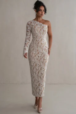 JLUXLABEL Ivory True Love Lace Dress