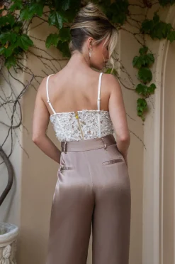 JLUXLABEL Ivory Yours Truly Lace Corset