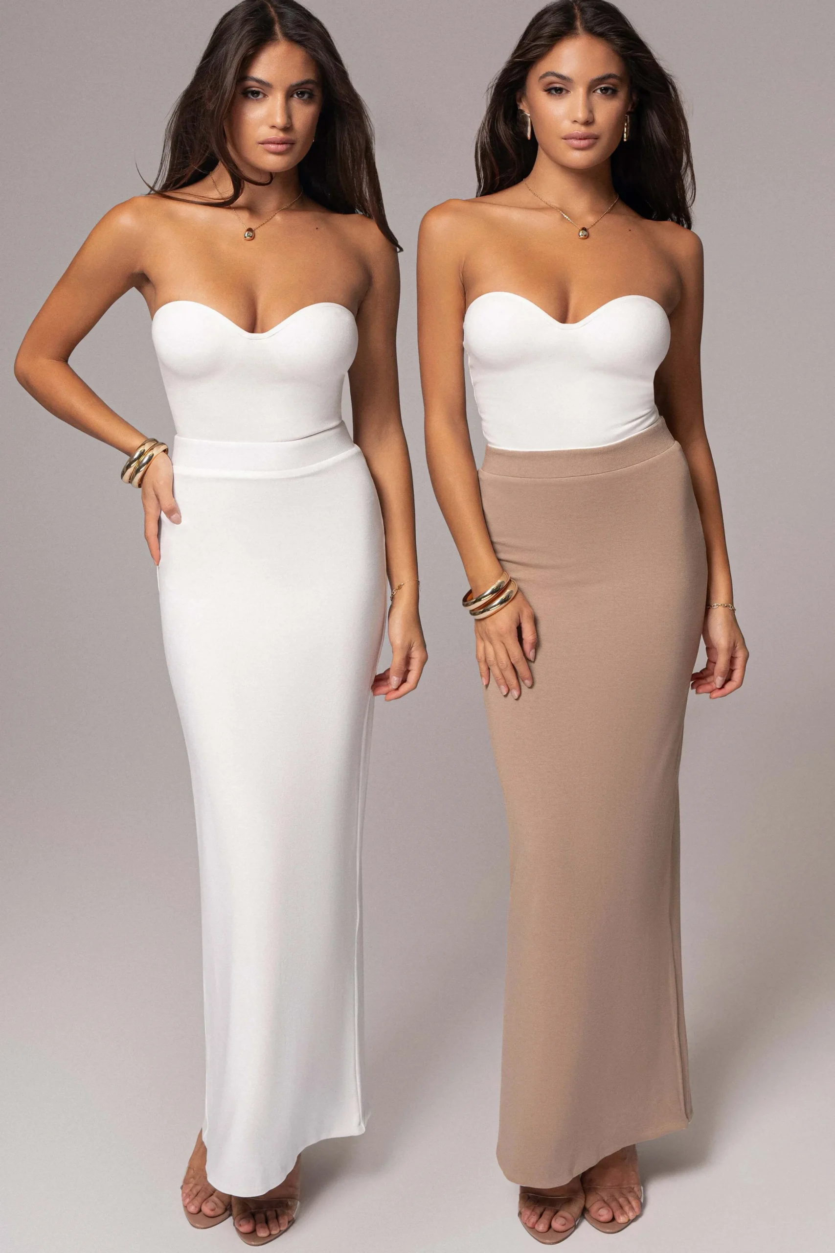 JLUXLABEL Ivory/Beige Everyday Reversible Skirt