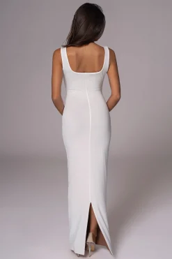 JLUXLABEL Ivory/Pecan Keidi Reversible Maxi Dress