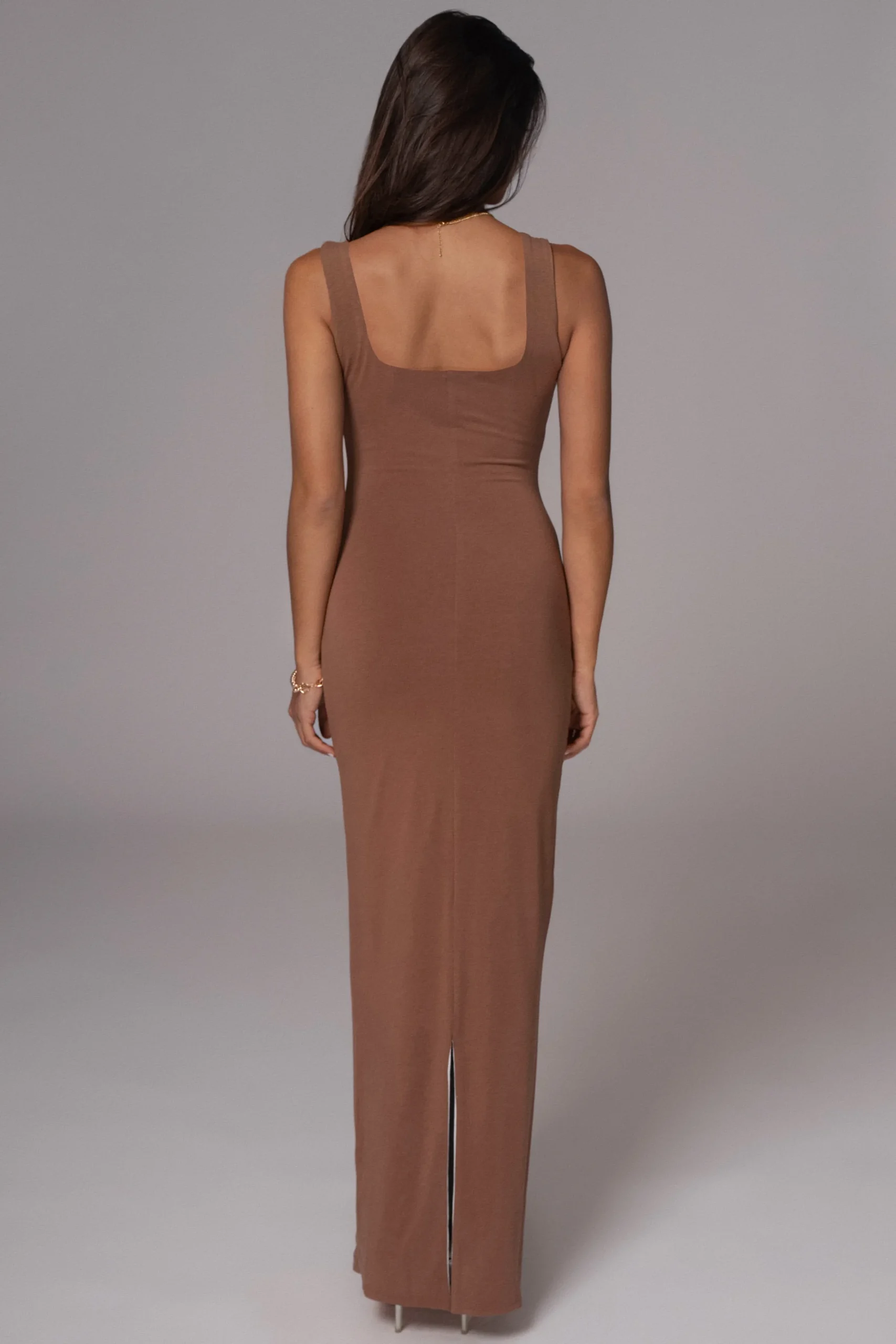 JLUXLABEL Ivory/Pecan Keidi Reversible Maxi Dress