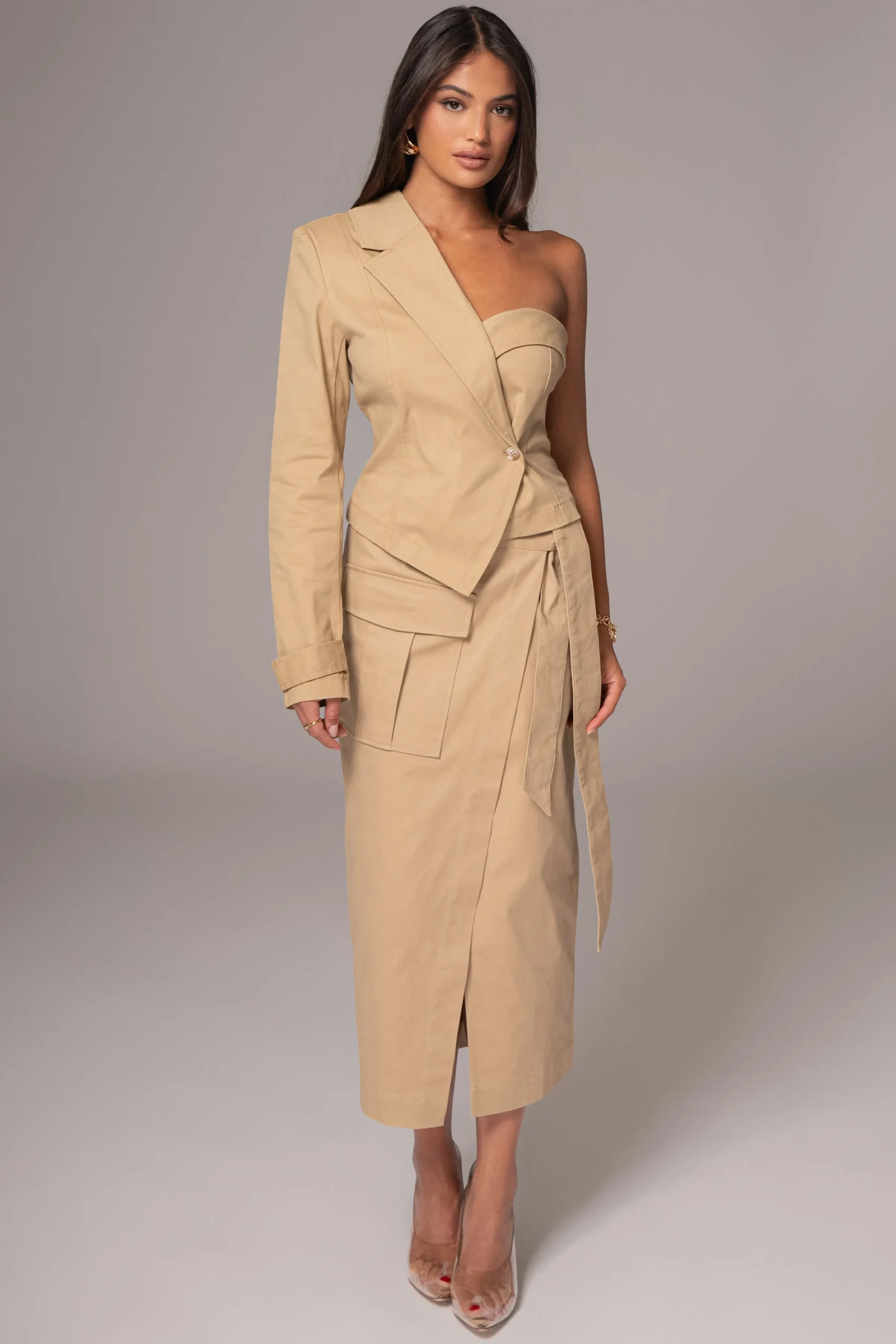 JLUXLABEL Khaki City Life Cargo Skirt