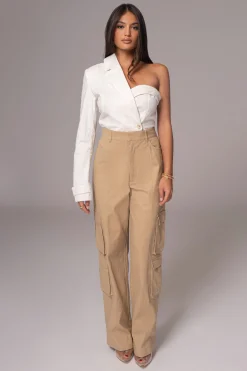 JLUXLABEL Khaki Double Take Cargo Pants