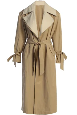 JLUXLABEL Khaki Shona Oversized Coat