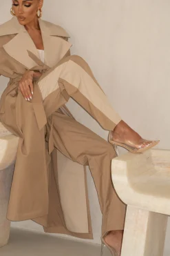 JLUXLABEL Khaki Shona Oversized Coat