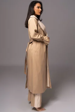 JLUXLABEL Khaki Shona Oversized Coat