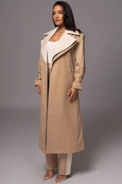 JLUXLABEL Khaki Shona Oversized Coat